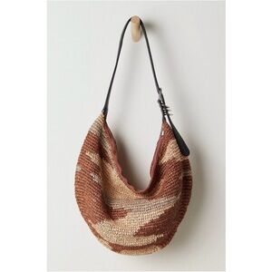 NWT Free People Santorini Straw Tote Bag